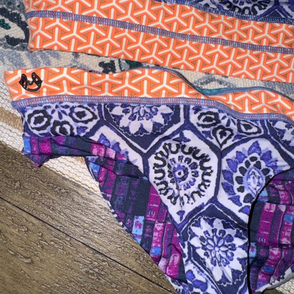 Maaji Girls’ Size 10 Long Sleeve Swim Top and Matching Reversible Bottoms Used - Picture 3 of 8